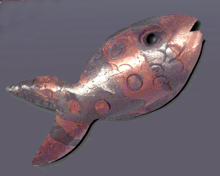 Steel and copper fish
